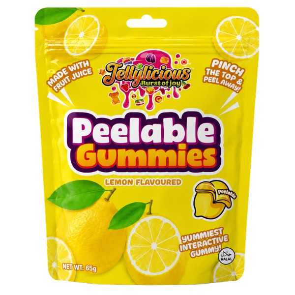Jellylicious Peelable Gummies – Lemon Flavour