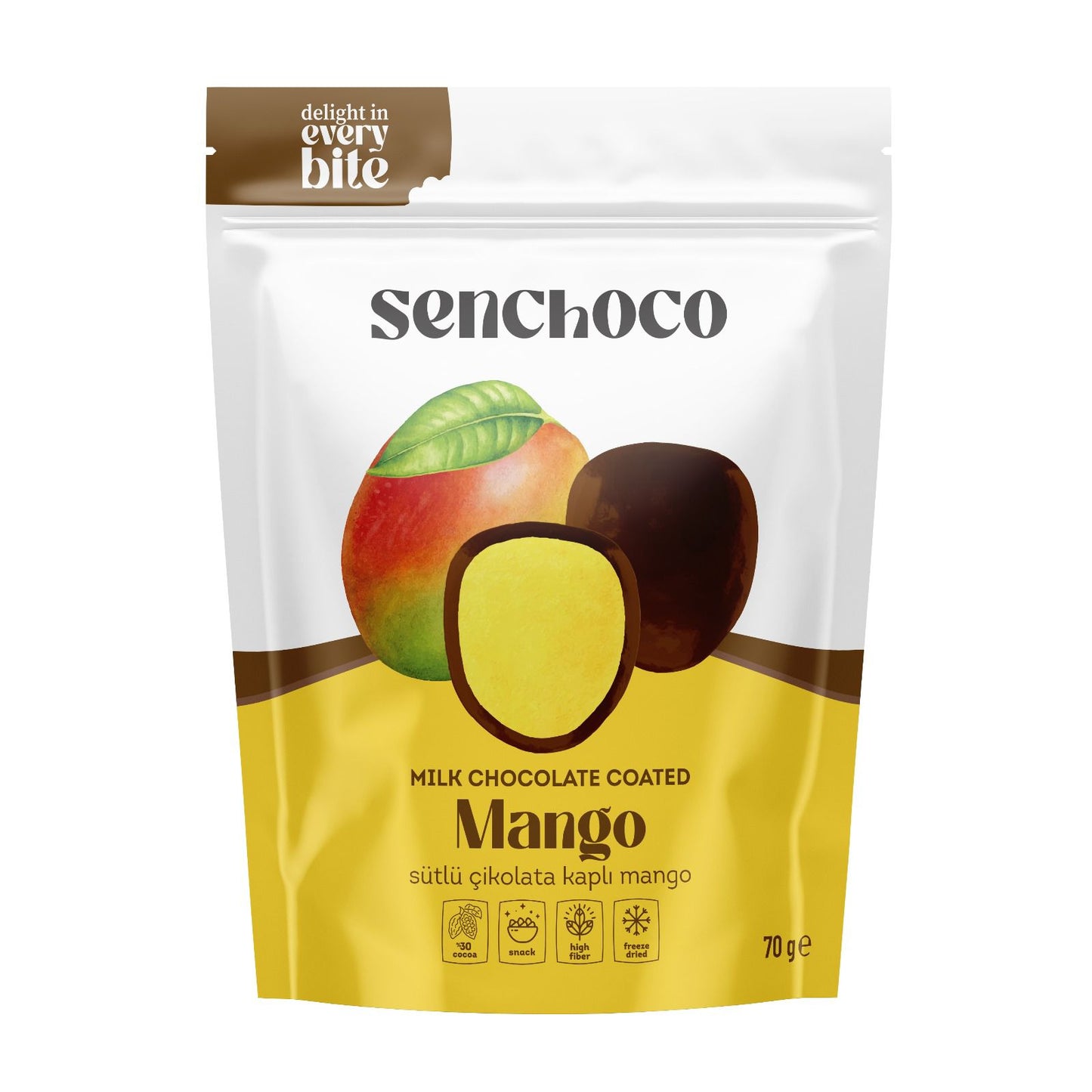 Senchoco Freeze Dried Chocolate Covered Mango