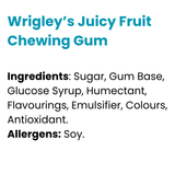 Wrigley’s Juicy Fruit Chewing Gum Pack (13.5g x 20)