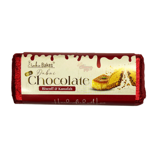 Brookie Bakes Viral Dubai Chocolate – Biscoff & Kunafa Bar (Past Dated)