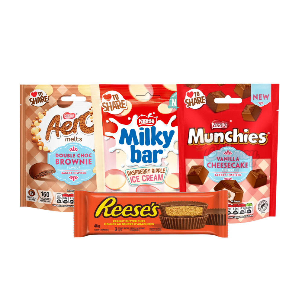 Chocolate Dessert Lovers Bundle – Munchies, Milkybar, Aero & Reese’s