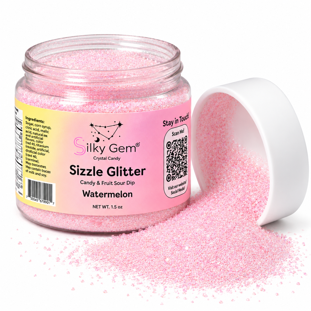 Silky Gem Sour Sizzle Glitter 1.5oz - Watermelon