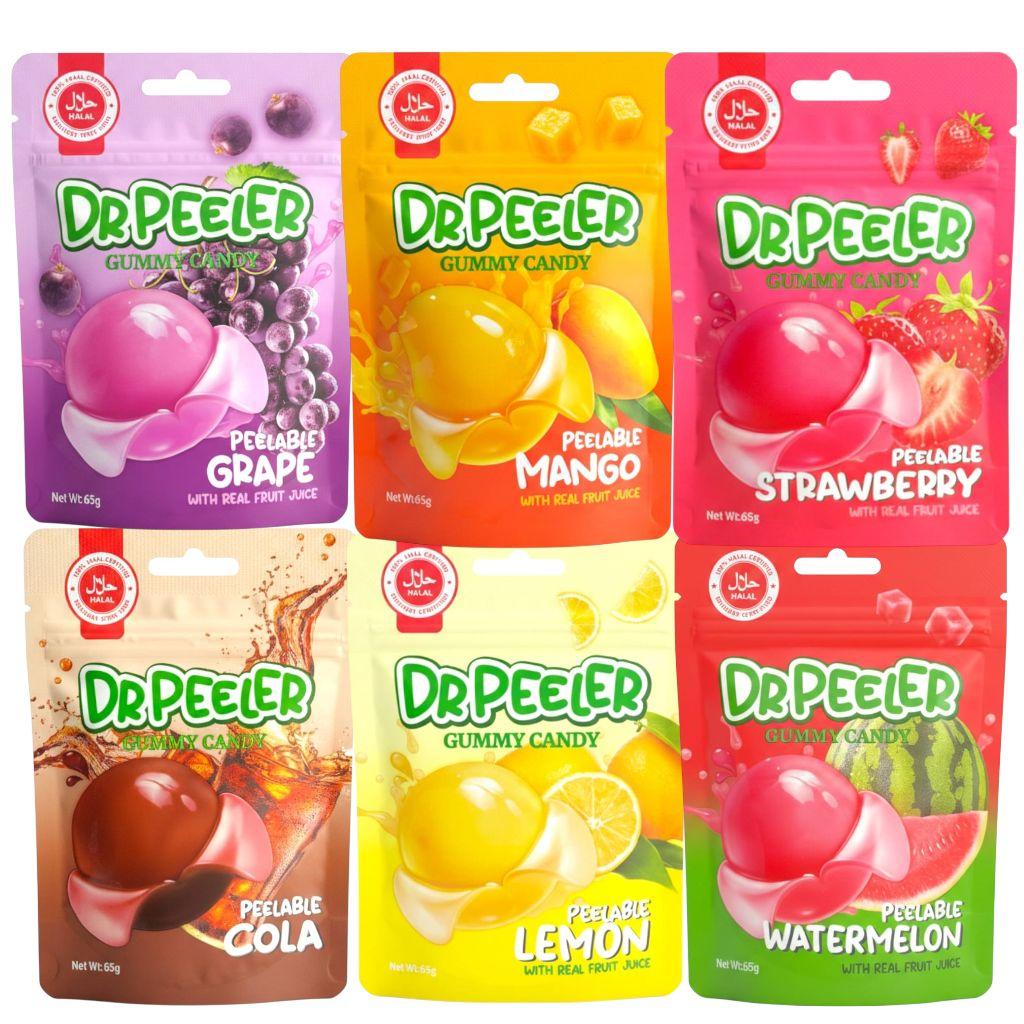 Dr Peeler Halal Peelable Gummy Candy Bundle of 6
