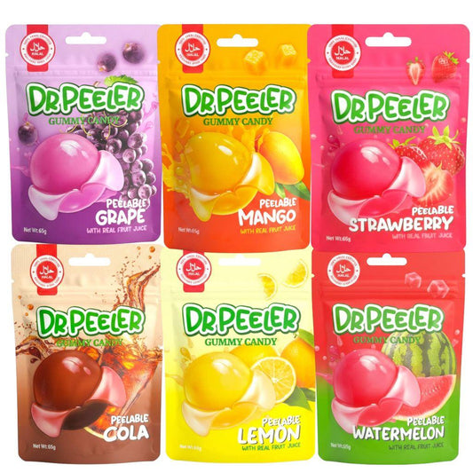 Dr Peeler Halal Peelable Gummy Candy Bundle of 6