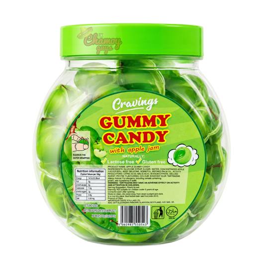 Cravings Jam Filled Apple Gummy Candy Jar