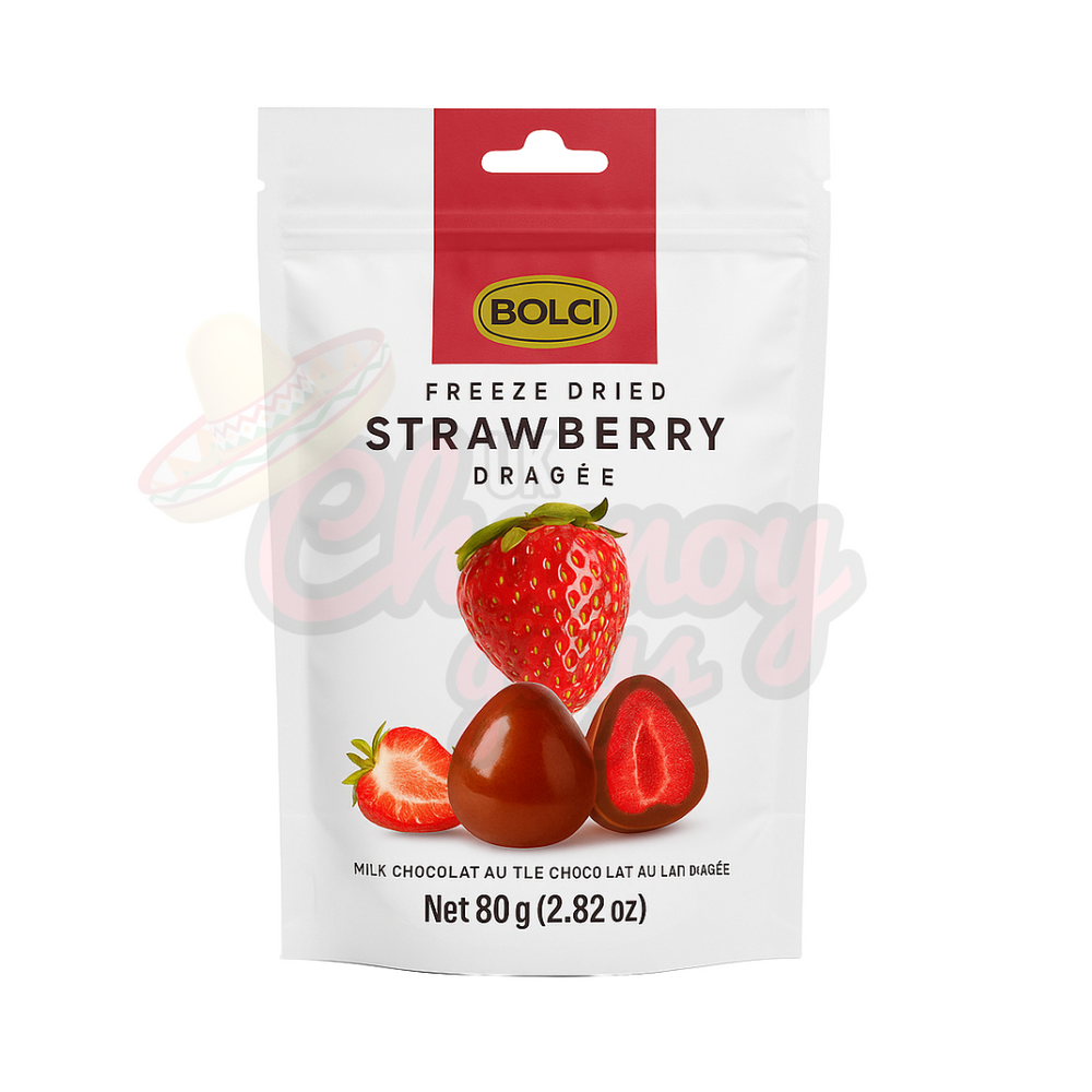 Bolci Freeze Dried Strawberry Dragee Milk Chocolate 80g