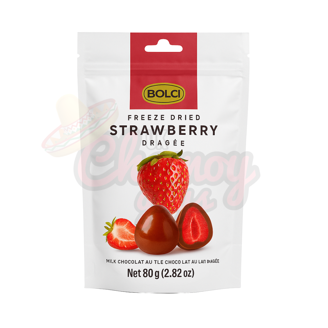 Bolci Freeze Dried Strawberry Dragee Milk Chocolate 80g
