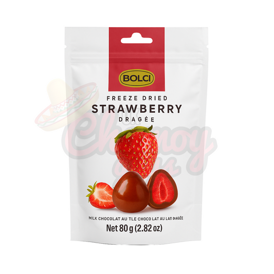 Bolci Freeze Dried Strawberry Dragee Milk Chocolate 80g
