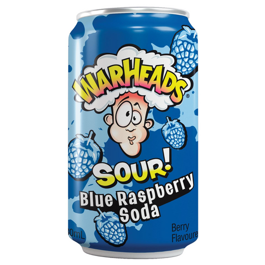 Warheads Sour Blue Raspberry Soda 330ml