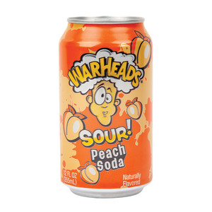 WARHEADS SOUR PEACH SODA 355ml