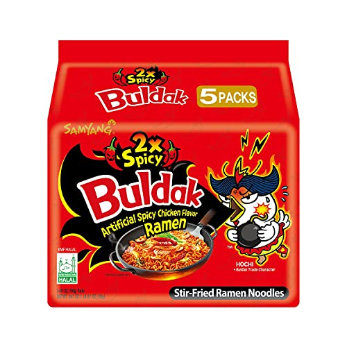 Samyang Buldak Hot Chicken Ramen 2x Spicy Noodles Pack of 5 (PAST DATED)