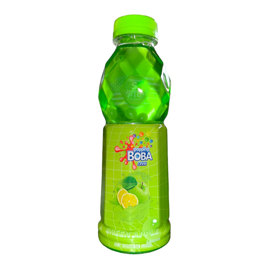 Popping Boba Drink Green Apple & Lemon - 500ml (Past Dated)