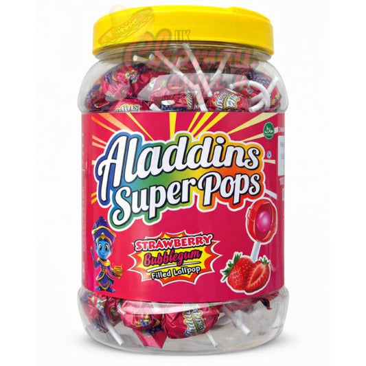 Aladdin’s Super Pops Lollipop 1020g - Strawberry Bubblegum