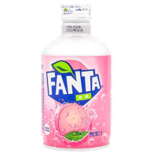 Fanta White Peach Metal Bottle 300ml
