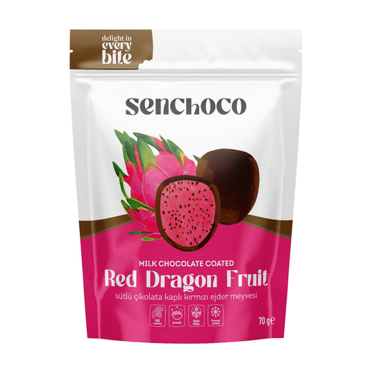 Milk Chocolate Coated Red Dragon Fruit