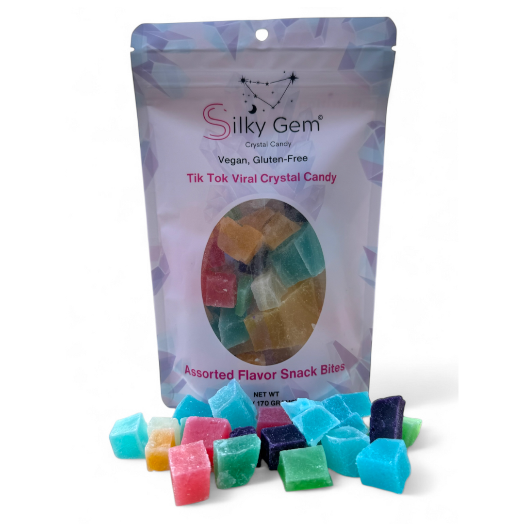 Dubai chocolate spread & Silky Gems Crystal Candy Bundle