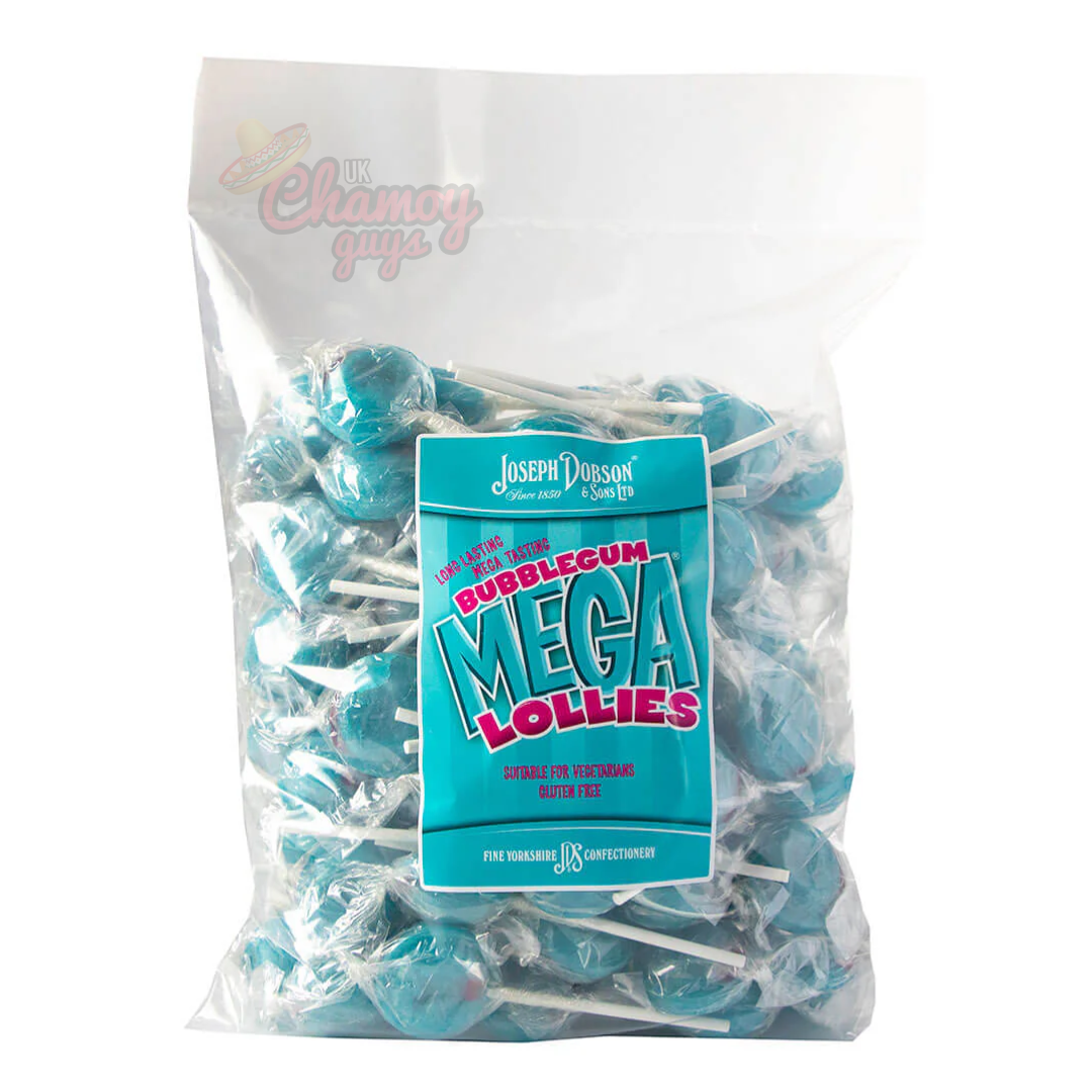 Joseph Dobson Bubblegum Mega Lollies Bag (1.87kg)
