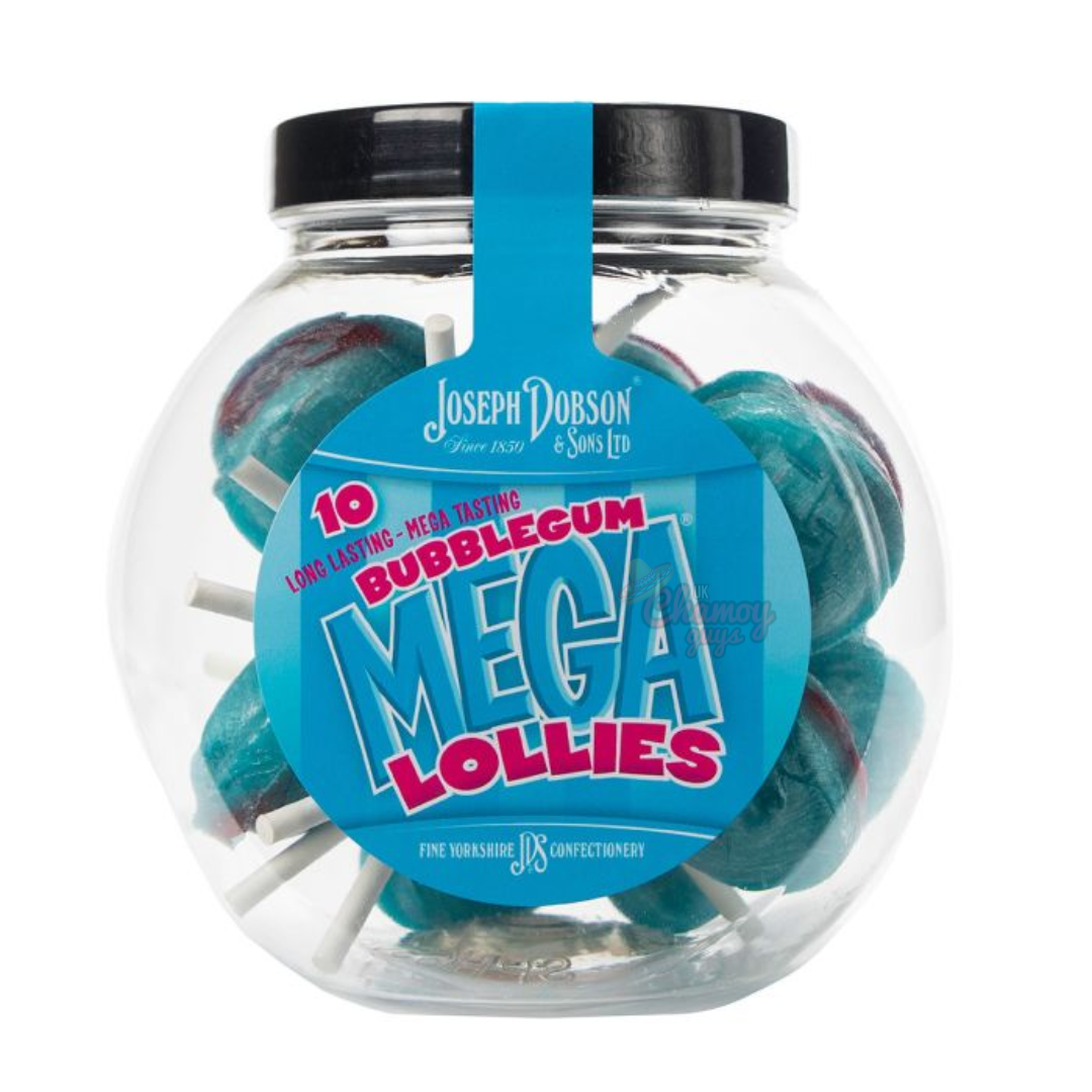 Joseph Dobson Bubblegum Mega Lollies Jar