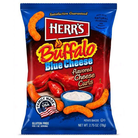 Herr's Buffalo Blue Cheese Flavoured Cheese Curls