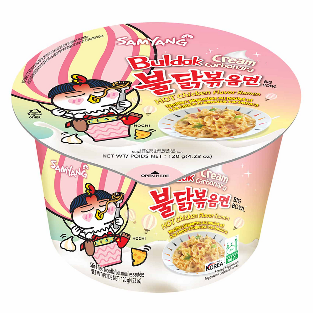 Samyang Buldak Cream Carbonara Hot Chicken Flavor Ramen 120g