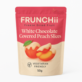 Freeze Dried White Chocolate Covered Peach - 50g (PAST DATED)